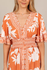 Silvio Maxi Dress - Orange